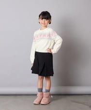 KJFAD03039 a.v.v KIDS(アー・ヴェ・ヴェ) [120-160]ノルディックニット アイボリー