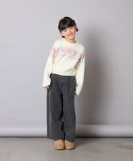 KJFAD03039 a.v.v KIDS(アー・ヴェ・ヴェ) [120-160]ノルディックニット アイボリー