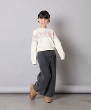 KJFAD03039 a.v.v KIDS(アー・ヴェ・ヴェ) [120-160]ノルディックニット アイボリー