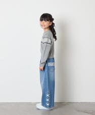 KJFAD03039 a.v.v KIDS(アー・ヴェ・ヴェ) [120-160]ノルディックニット グレー