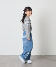 KJFAD03039 a.v.v KIDS(アー・ヴェ・ヴェ) [120-160]ノルディックニット グレー