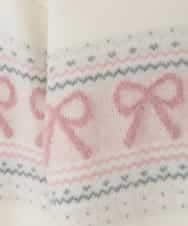 KJFAD03039 a.v.v KIDS(アー・ヴェ・ヴェ) [120-160]【おうちで洗える】ふわもちノルディックニット アイボリー