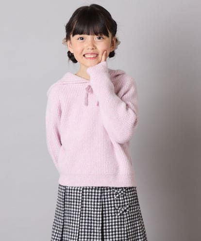 KJFAD04039 a.v.v KIDS [120-160]ニットパーカー