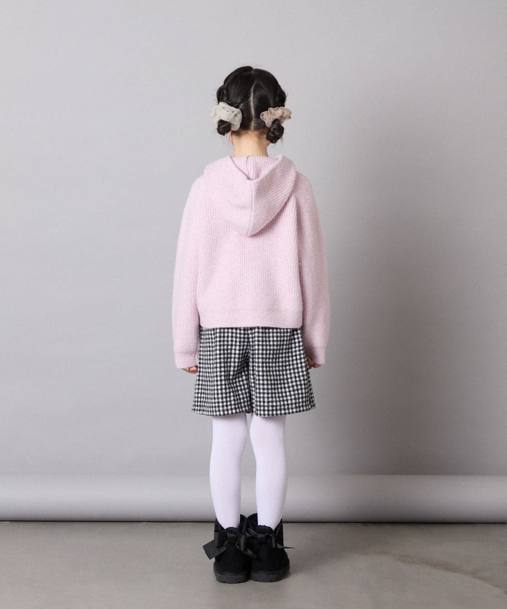 KJFAD04039 a.v.v KIDS(アー・ヴェ・ヴェ) [120-160]ニットパーカー ピンク