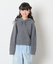 KJFAD04039 a.v.v KIDS(アー・ヴェ・ヴェ) [120-160]ニットパーカー ピンク