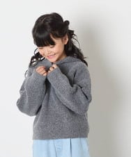 KJFAD04039 a.v.v KIDS(アー・ヴェ・ヴェ) [120-160]ニットパーカー ピンク