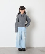 KJFAD04039 a.v.v KIDS(アー・ヴェ・ヴェ) [120-160]ニットパーカー ピンク