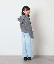 KJFAD04039 a.v.v KIDS(アー・ヴェ・ヴェ) [120-160]ニットパーカー ピンク