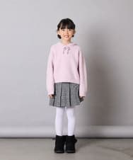 KJFAD04039 a.v.v KIDS(アー・ヴェ・ヴェ) [120-160]ニットパーカー ピンク