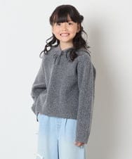 KJFAD04039 a.v.v KIDS(アー・ヴェ・ヴェ) [120-160]ニットパーカー ダークグレー