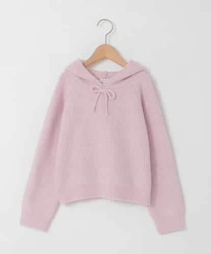 KJFAD04039 a.v.v KIDS [120-160]【おうちで洗える】とろふわニットパーカー