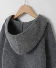 KJFAD04039 a.v.v KIDS(アー・ヴェ・ヴェ) [120-160]【おうちで洗える】とろふわニットパーカー ダークグレー