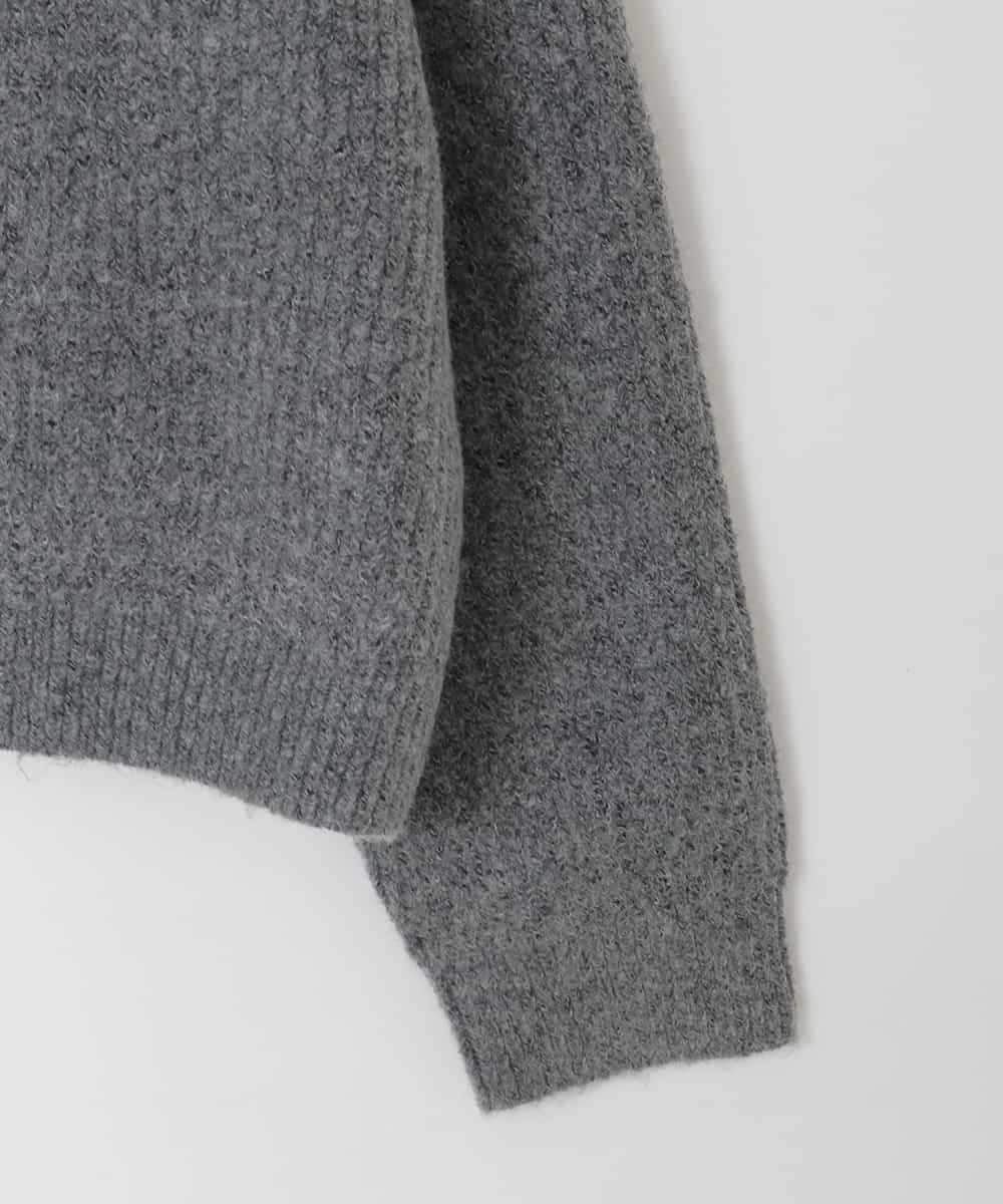 KJFAD04039 a.v.v KIDS(アー・ヴェ・ヴェ) [120-160]【おうちで洗える】とろふわニットパーカー ダークグレー