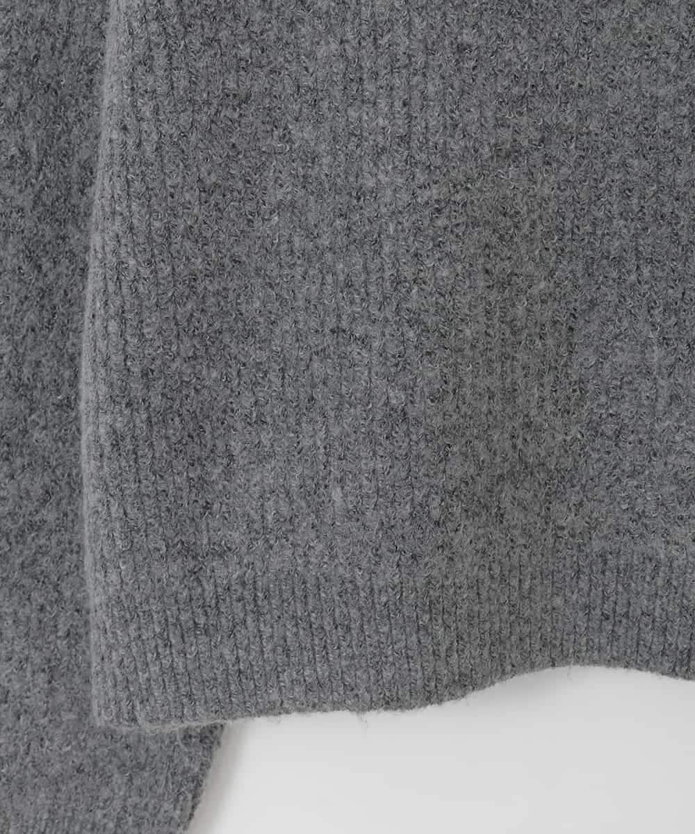 KJFAD04039 a.v.v KIDS(アー・ヴェ・ヴェ) [120-160]【おうちで洗える】とろふわニットパーカー ダークグレー