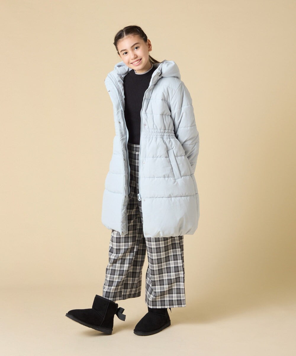 KJFAD41029 a.v.v KIDS(アー・ヴェ・ヴェ) [130-160]配色プチハイリブニット アイボリー