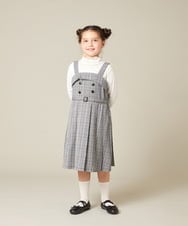 KJFAD41029 a.v.v KIDS(アー・ヴェ・ヴェ) [130-160]配色プチハイリブニット アイボリー