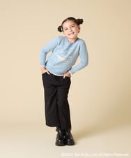 KJFAD80039 a.v.v KIDS(アー・ヴェ・ヴェ) [100-140]すみっコぐらしジャカードニット ライトブルー
