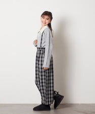 KJFBB66034 a.v.v KIDS(アー・ヴェ・ヴェ) [140-150]襟付きバイカラーニット ライトブルー