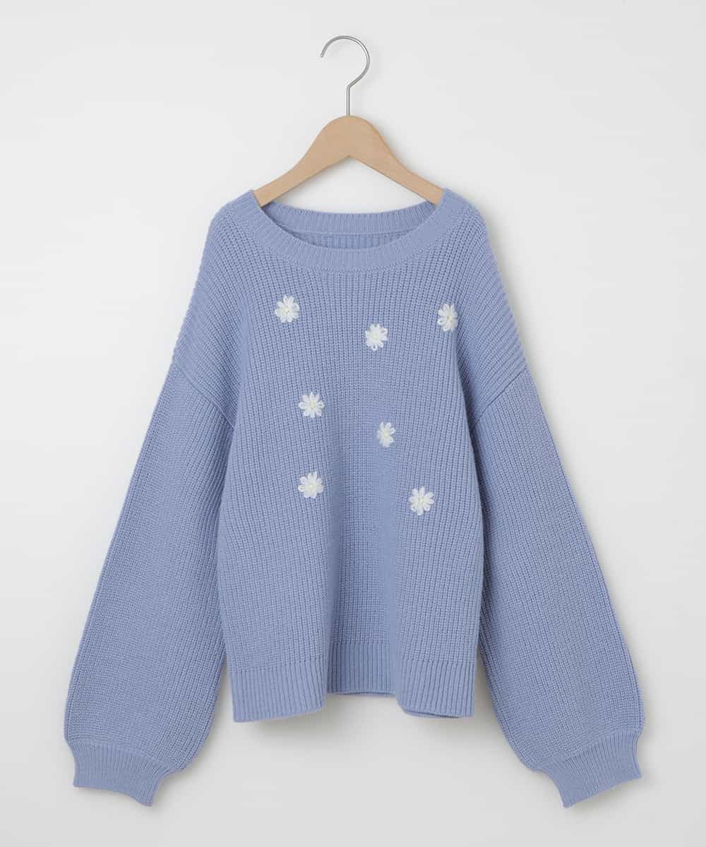 140-150]フラワー刺繍ニット(ニット・セーター) | a.v.v KIDS(アー