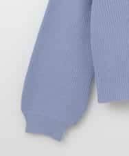 KJFCQ10039 a.v.v KIDS(アー・ヴェ・ヴェ) [140-150]フラワー刺繍ニット ライトブルー