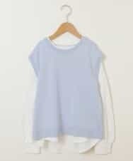 KJFFM34034 a.v.v KIDS(アー・ヴェ・ヴェ) [110-130]バックスリットニットベストセット[WEB限定サイズ] ライトブルー