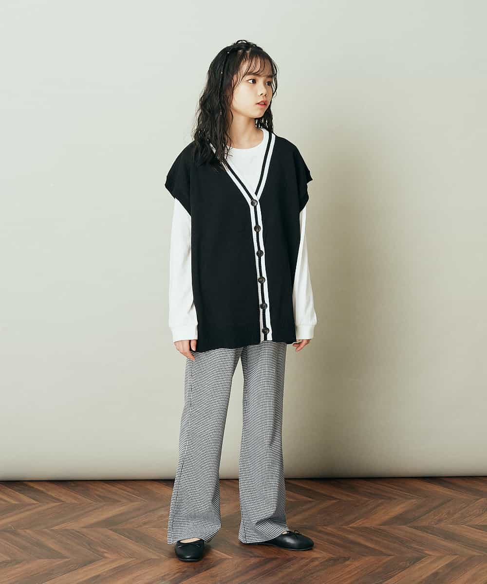 KJFFP41039 a.v.v KIDS(アー・ヴェ・ヴェ) [100-130]【2点セット】チルデンニットベストセット ライトブルー