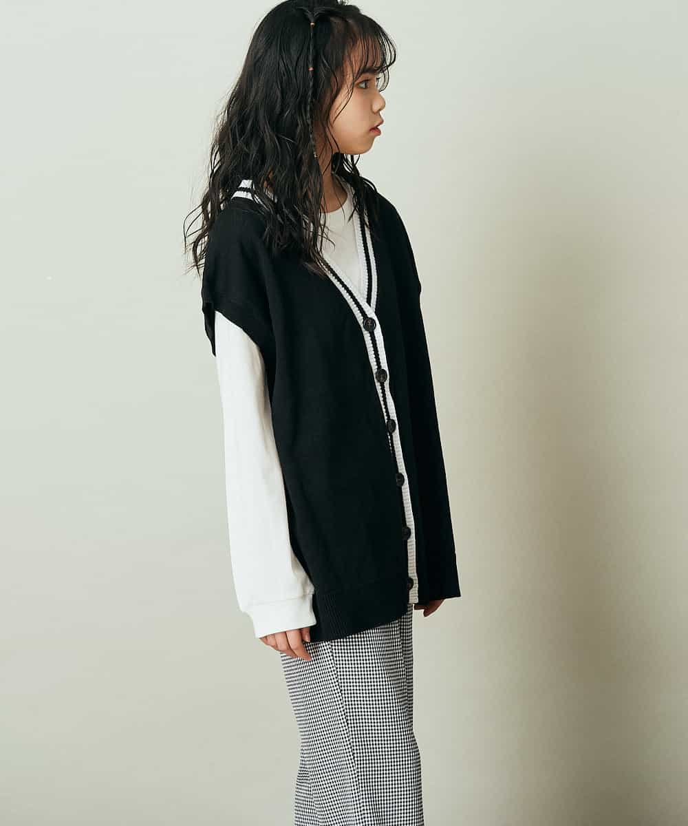 KJFFP41039 a.v.v KIDS(アー・ヴェ・ヴェ) [100-130]【2点セット】チルデンニットベストセット ライトブルー