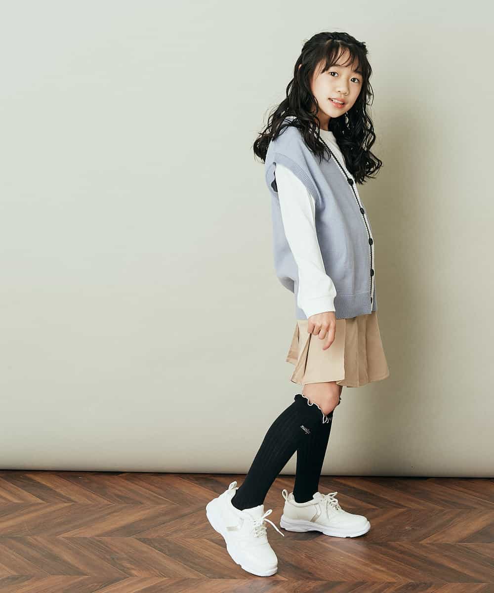 KJFFP41039 a.v.v KIDS(アー・ヴェ・ヴェ) [100-130]【2点セット】チルデンニットベストセット ライトブルー