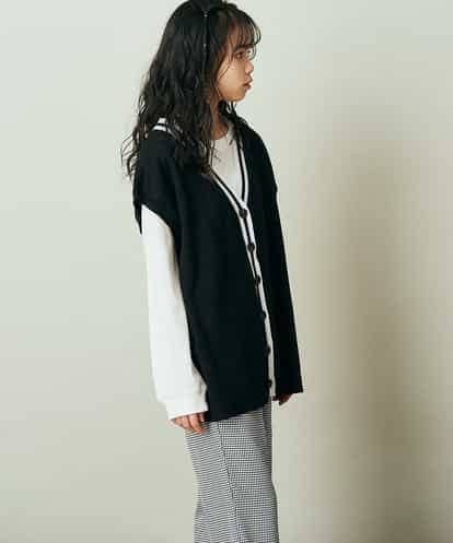 KJFFQ41044 a.v.v KIDS [140-150]【2点セット】チルデンニットベストセット