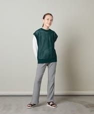 KJFFS40039 a.v.v KIDS(アー・ヴェ・ヴェ) [120-130]【2点セット/2WAY】バックボタンメッシュニットベストセット ブラック