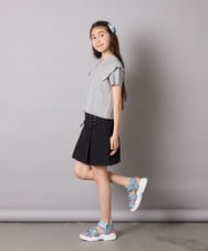 KJFGA02049 a.v.v KIDS(アー・ヴェ・ヴェ) [130-160]ビッグカラージップアップニット ホワイト