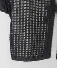 KJFGD55049 a.v.v KIDS(アー・ヴェ・ヴェ) [120-160][SET][ママとお揃いコーデが叶う]メッシュニットレイヤードトップス ダークグレー