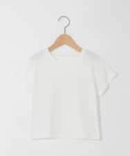 KJFGD55049 a.v.v KIDS(アー・ヴェ・ヴェ) [120-160][SET][ママとお揃いコーデが叶う]メッシュニットレイヤードトップス ダークグレー