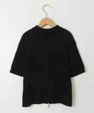 KJFGX01044 a.v.v KIDS(アー・ヴェ・ヴェ) 【ジュニア】[160]襟付きジップアップニット ブラック