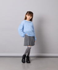 KJFJD07044 a.v.v KIDS(アー・ヴェ・ヴェ) [130-160]【手洗い】モヘアニットセット ライトブルー