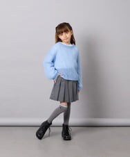 KJFJD07044 a.v.v KIDS(アー・ヴェ・ヴェ) [130-160]【手洗い】モヘアニットセット ライトブルー