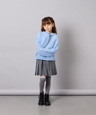 KJFJD07044 a.v.v KIDS(アー・ヴェ・ヴェ) [130-160]【手洗い】モヘアニットセット ライトブルー