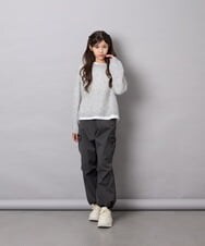 KJFJD07044 a.v.v KIDS(アー・ヴェ・ヴェ) [130-160]【手洗い】モヘアニットセット グレー