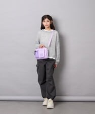 KJFJD07044 a.v.v KIDS(アー・ヴェ・ヴェ) [130-160]【手洗い】モヘアニットセット グレー