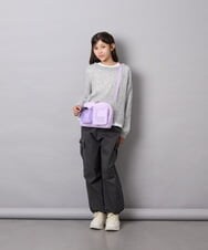 KJFJD07044 a.v.v KIDS(アー・ヴェ・ヴェ) [130-160]【手洗い】モヘアニットセット グレー
