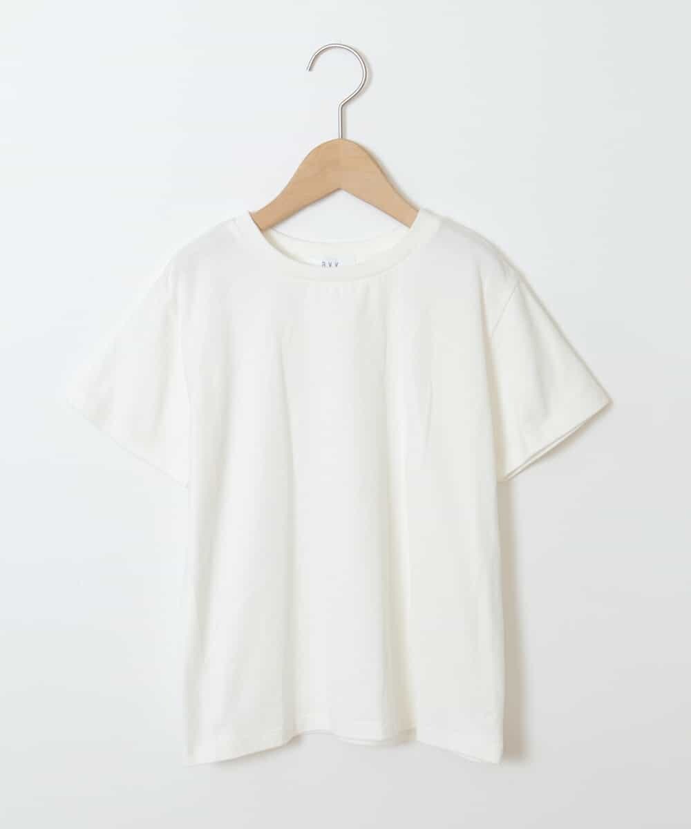 KJFJM20034 a.v.v KIDS(アー・ヴェ・ヴェ) [100-130]【2点SET】Tシャツ&配色ニットベストセット ラベンダー