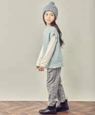 KJFKP40039 a.v.v KIDS(アー・ヴェ・ヴェ) [100-130]【2点セット】ケーブル編みニットベストセット グリーン