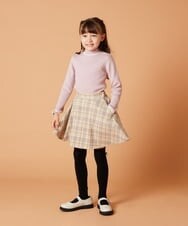 KJFKS41019 a.v.v KIDS(アー・ヴェ・ヴェ) [100-130]ハイネックリブニットトップス ピンク