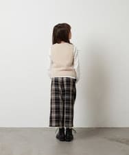 KJFKS44039 a.v.v KIDS(アー・ヴェ・ヴェ) [100-130]【2点セット】フェザーヤーンニットベストセット ベージュ