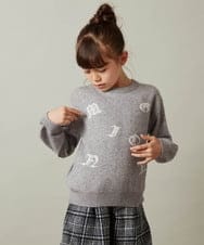 KJFKT40029 a.v.v KIDS(アー・ヴェ・ヴェ) [140-150]アソートジャカードニット アイボリー
