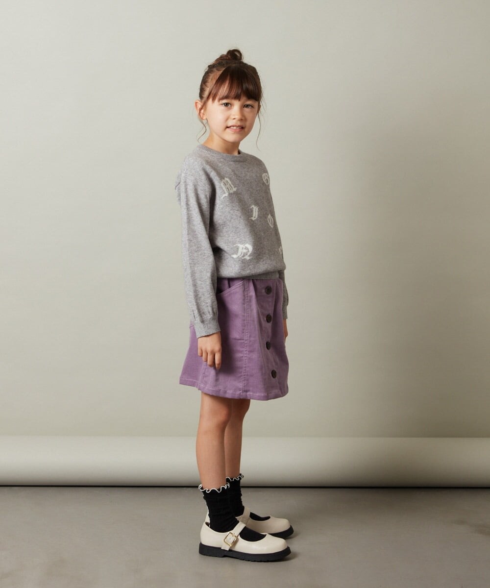 KJFKT40029 a.v.v KIDS(アー・ヴェ・ヴェ) [140-150]アソートジャカードニット アイボリー