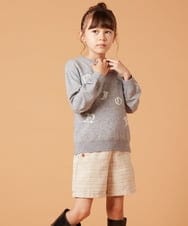 KJFKT40029 a.v.v KIDS(アー・ヴェ・ヴェ) [140-150]アソートジャカードニット アイボリー