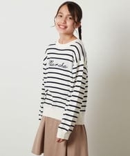 KJFKT40029 a.v.v KIDS(アー・ヴェ・ヴェ) [140-150]アソートジャカードニット アイボリー
