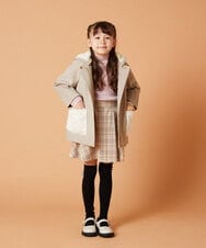 KJFKT41024 a.v.v KIDS(アー・ヴェ・ヴェ) [140-150]ハイネックリブニットトップス アイボリー