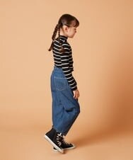 KJFKT41024 a.v.v KIDS(アー・ヴェ・ヴェ) [140-150]ハイネックリブニットトップス アイボリー